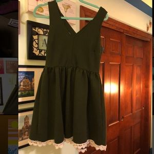 Green Altar’d State Dress with Lace